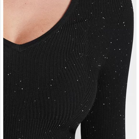 Lea Cutout Sequin Sweater - Picture 2 of 7